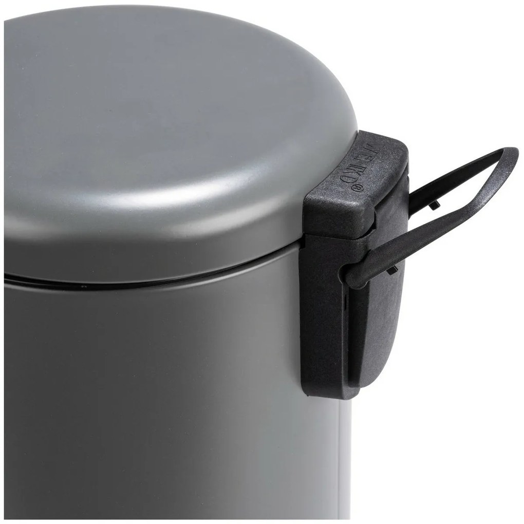 Wenko Coș de gunoi cu pedală Leman 3 l, gri, 3 l