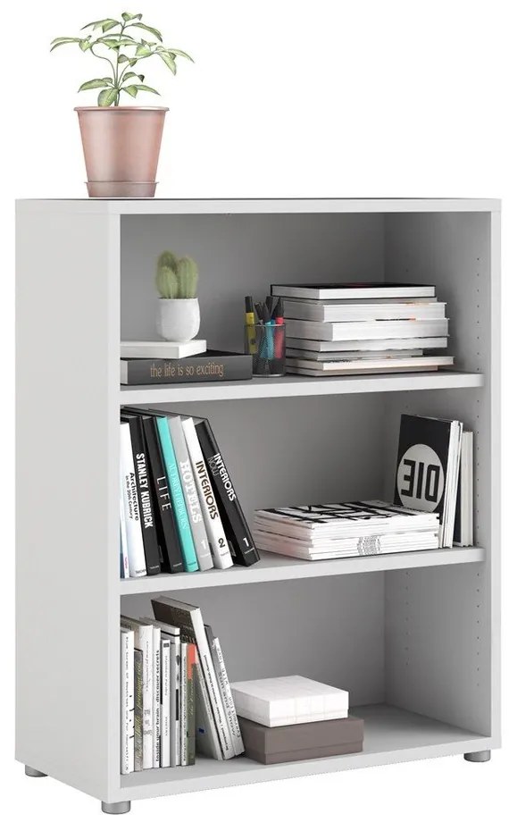 Bibliotecă modulară albă 89x113 cm Prima – Tvilum