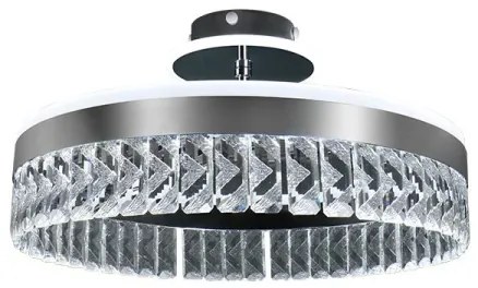 Lustră LED dimabilă aplicată LED/75W/230V 3000-6500K crom + telecomandă