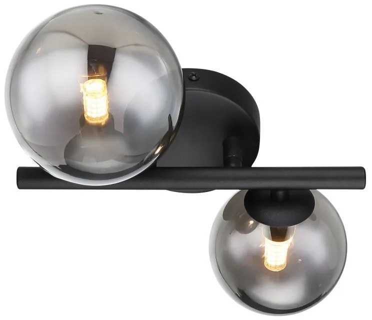 Aplica 2L design modern Riha negru