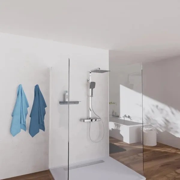 Schütte 60531 - Set de duș OCEAN l. cu baterie termostatică, crom/antracit