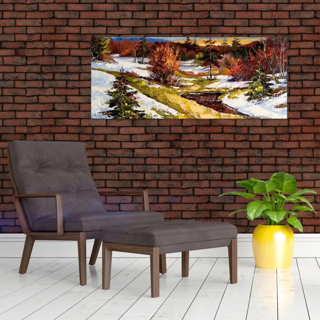 Tablou - Sosirea primăverii (120x50 cm)