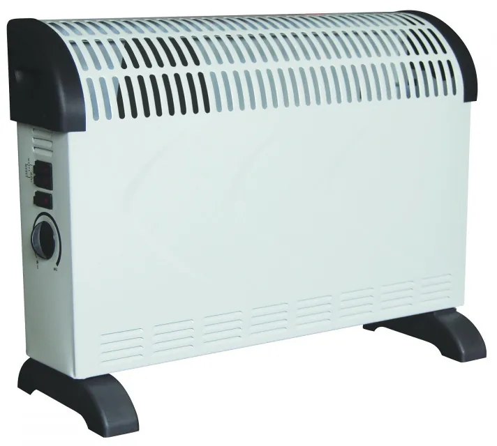 Convector electric pentru podea ELITE CH-1391, 2000W, 22 m², Ventilator turbo, 3 trepte, Termostat reglabil, Alb