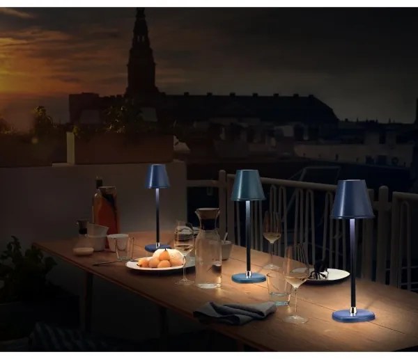 Lampă LED reîncărcabilă dimabilă de masă Retlux LED/3W/1800 mAh albastru închis