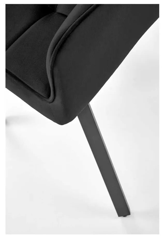 Scaun de bucătărie Greta, negru