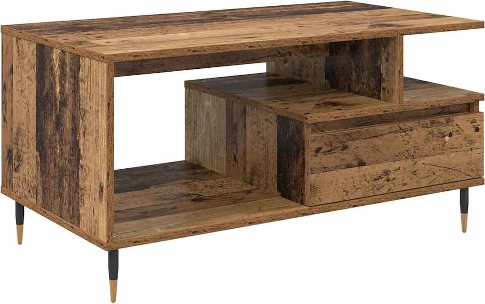 vidaXL Masă de cafea Lemn vechi 90 x 49 x 45 cm Lemn compozit