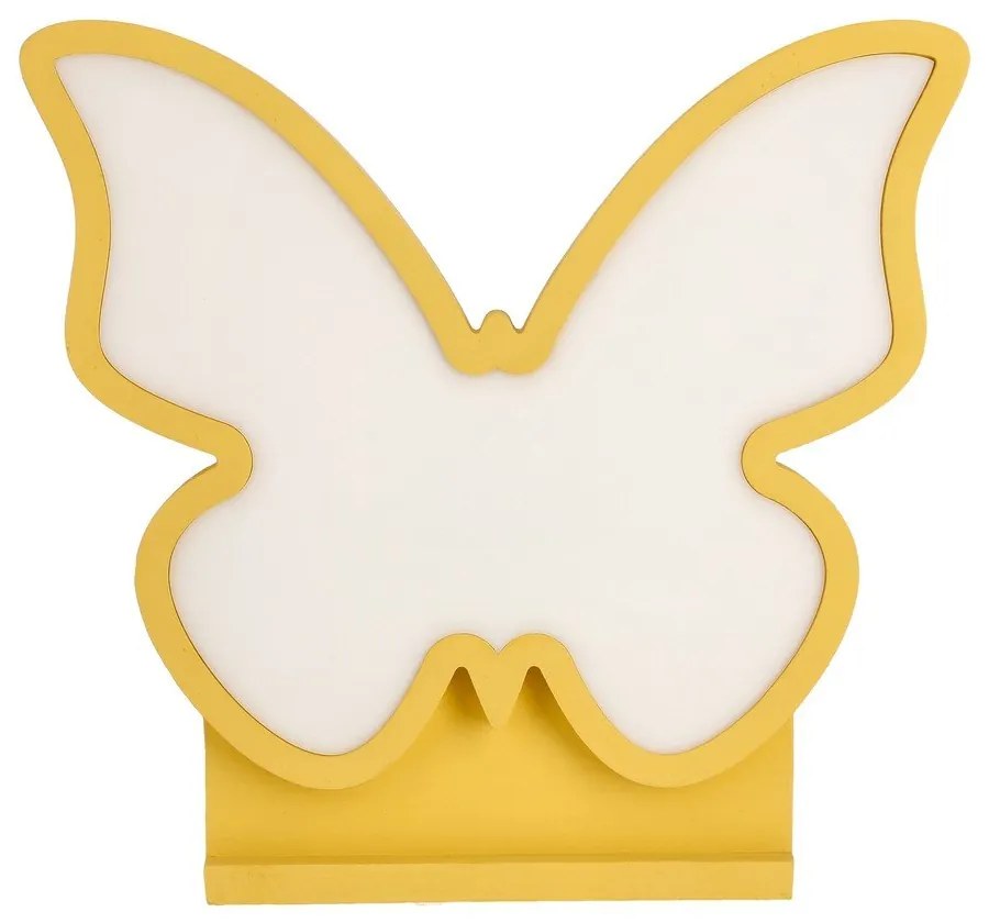 Veioză pentru copii galbenă Butterfly – Candellux Lighting