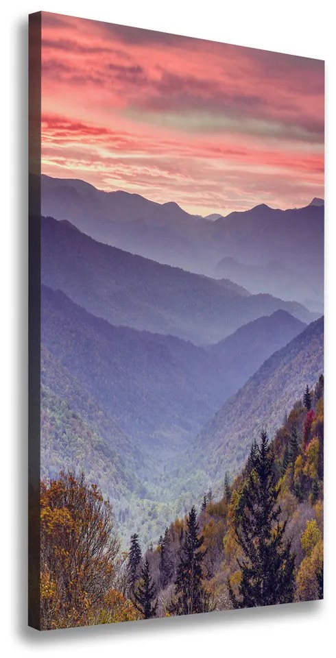 Tablou pe pânză canvas Ceață peste munți