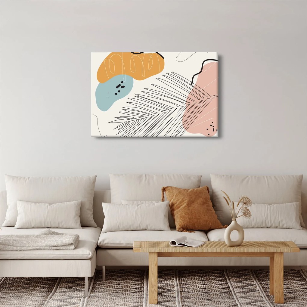 Tablou - Ilustrație de frunze (90x60 cm)