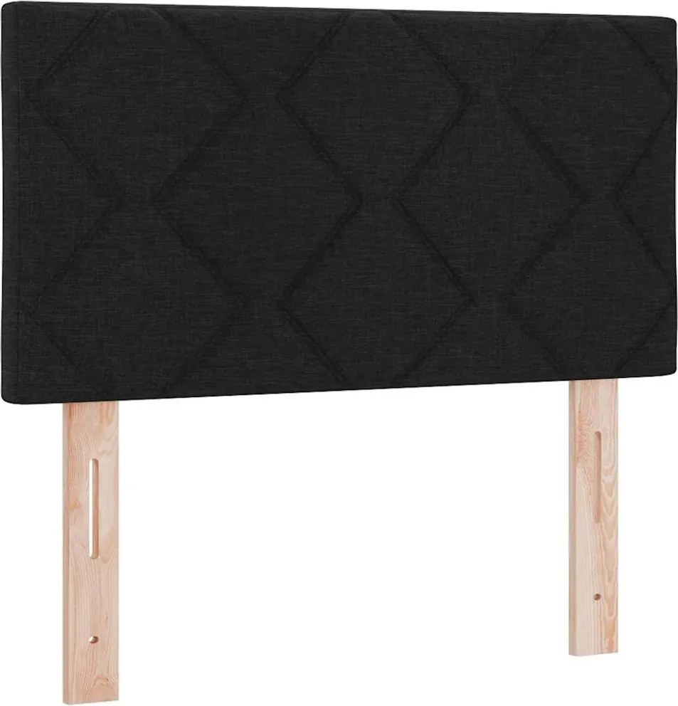 vidaXL Tăblie cap Negru 80 cm țesătură