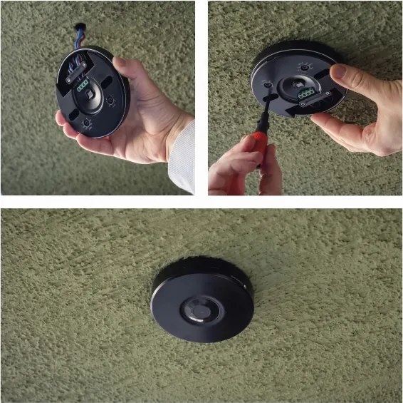 Senzor exterior PIR de mișcare și crepuscular 2000W/230V IP65 negru