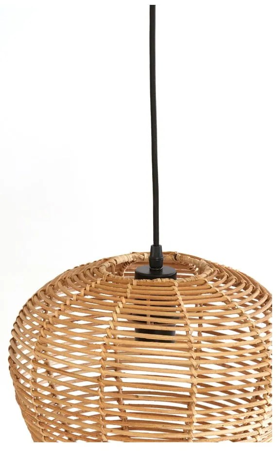 Abajur în culoare naturală ø 29 cm Latvia – Light & Living