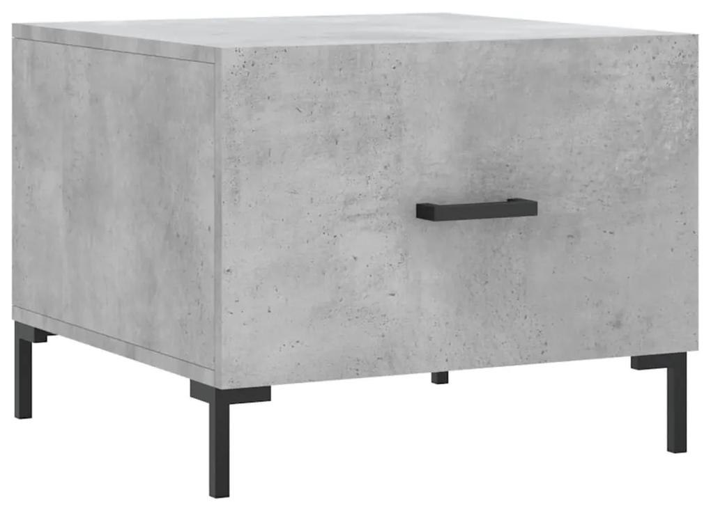 829404 vidaXL Măsuță de cafea, gri beton, 50x50x40 cm, lemn compozit
