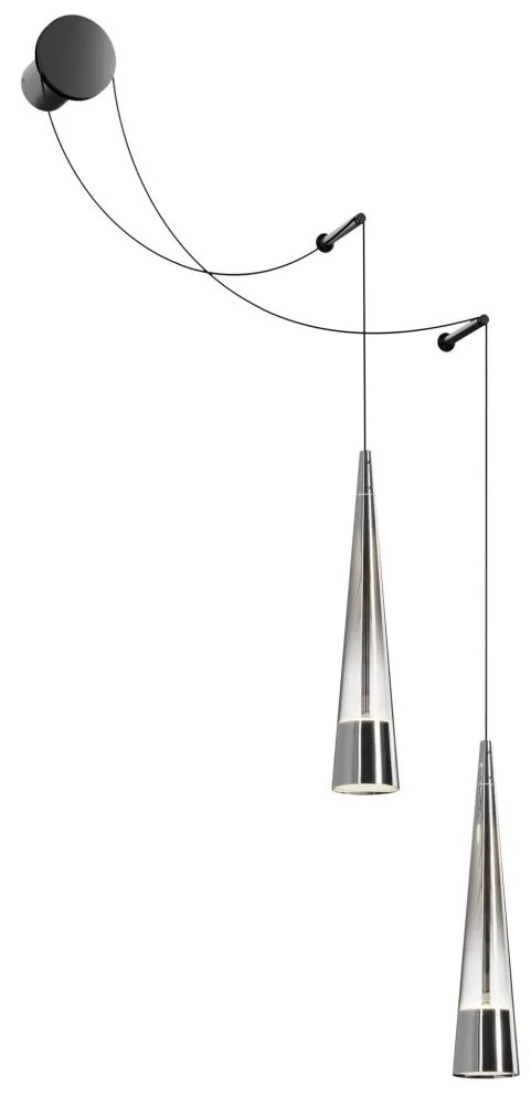 Aplica de perete cu 2 pendule LED design modern Sintesi