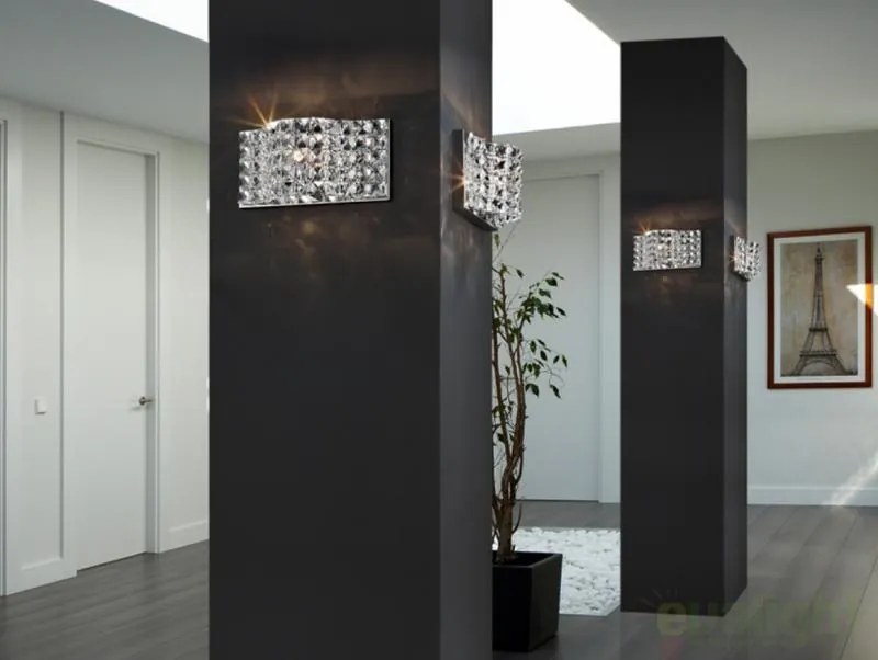 Aplica de perete cristal K9 Onda 160320