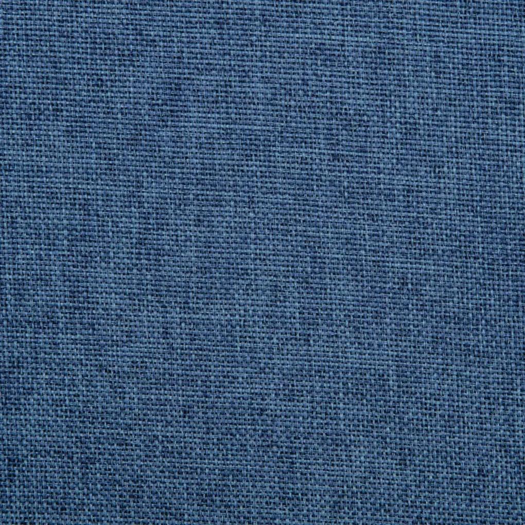 Scaune de sufragerie pivotante, 2 buc., albastru, textil 2, Albastru