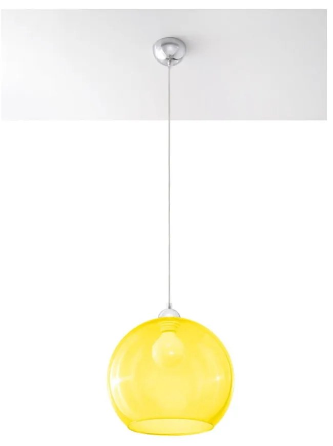 Lustră Sollux Bilbao, galben