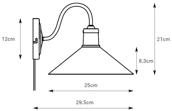 Lampă de perete Markslöjd 108865 VELA 1xE27/40W/230V alamă/alb