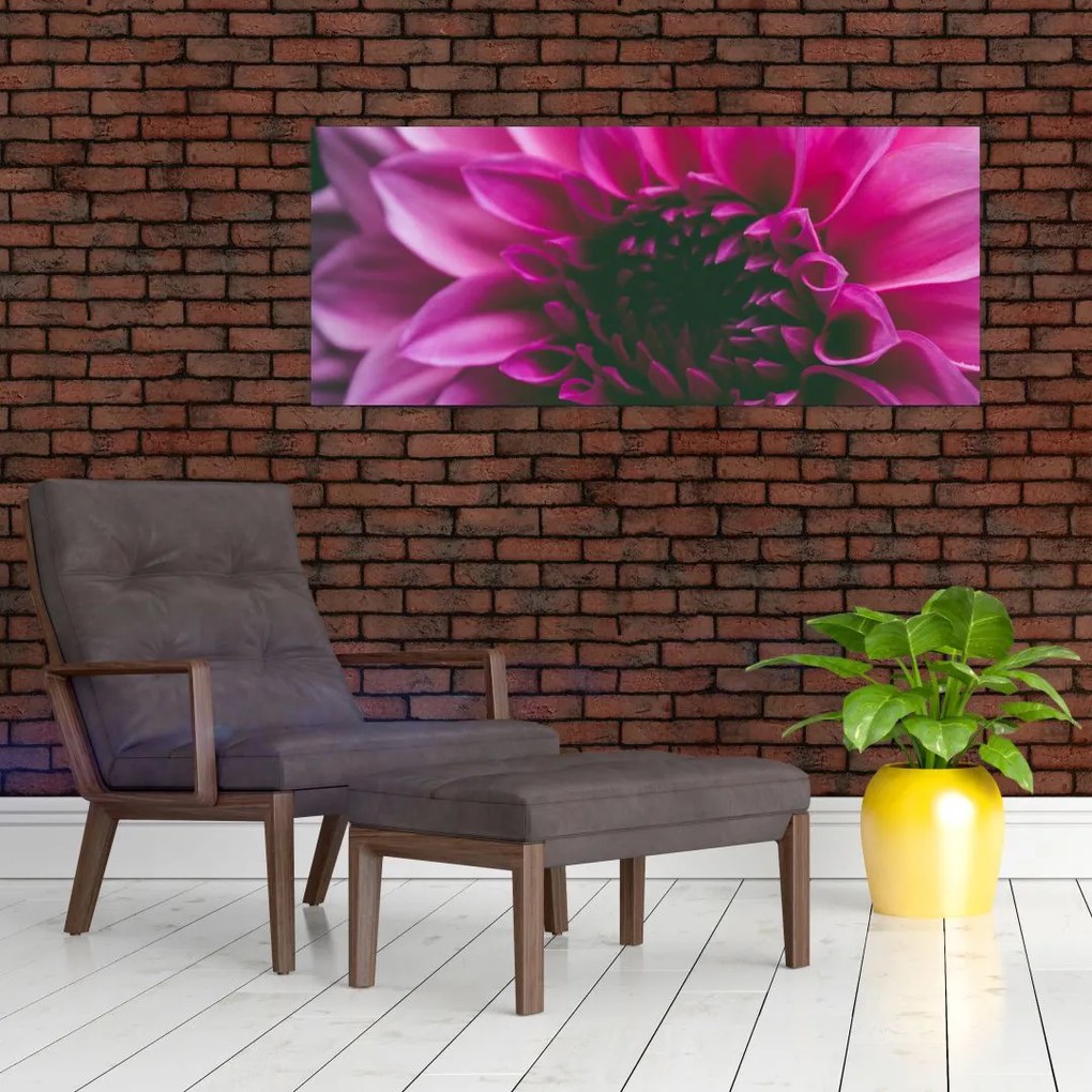 Tablou cu floarea roz (120x50 cm)