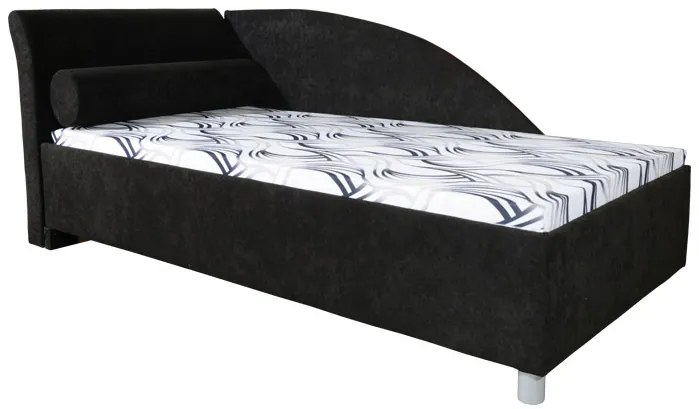 Pat de o persoană 90 cm Pearline Plus (cu somiere, fără saltele) (S). 774150