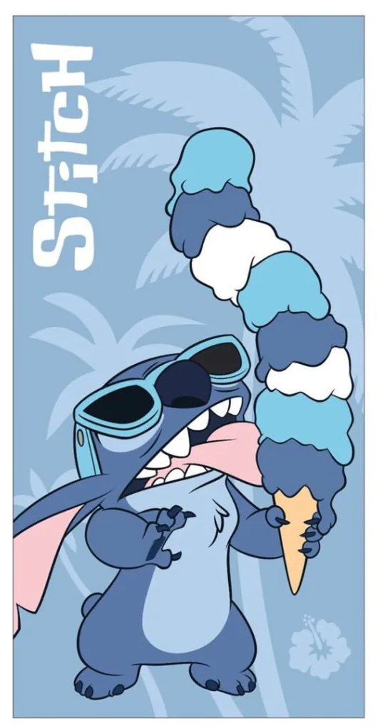 Disney Lilo și Stitch Ice Cream prosop de baie, prosop de plajă 70x140cm (Uscare rapidă)