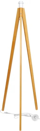 Lampadar HELEN 1xE27/15W/230V crem/auriu/stejar