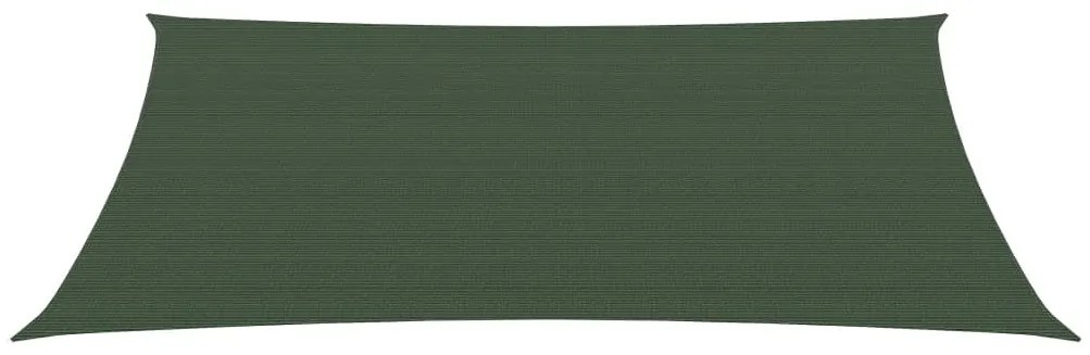 Pânză parasolar, verde închis, 3,5x4,5 m, hdpe, 160 g/m²