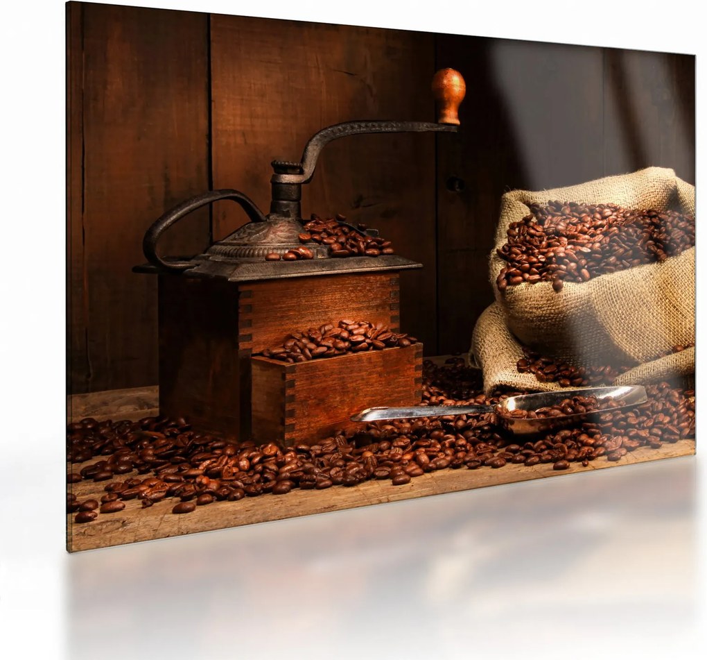 Tablou pe sticlă cu cafea (70x50 cm)