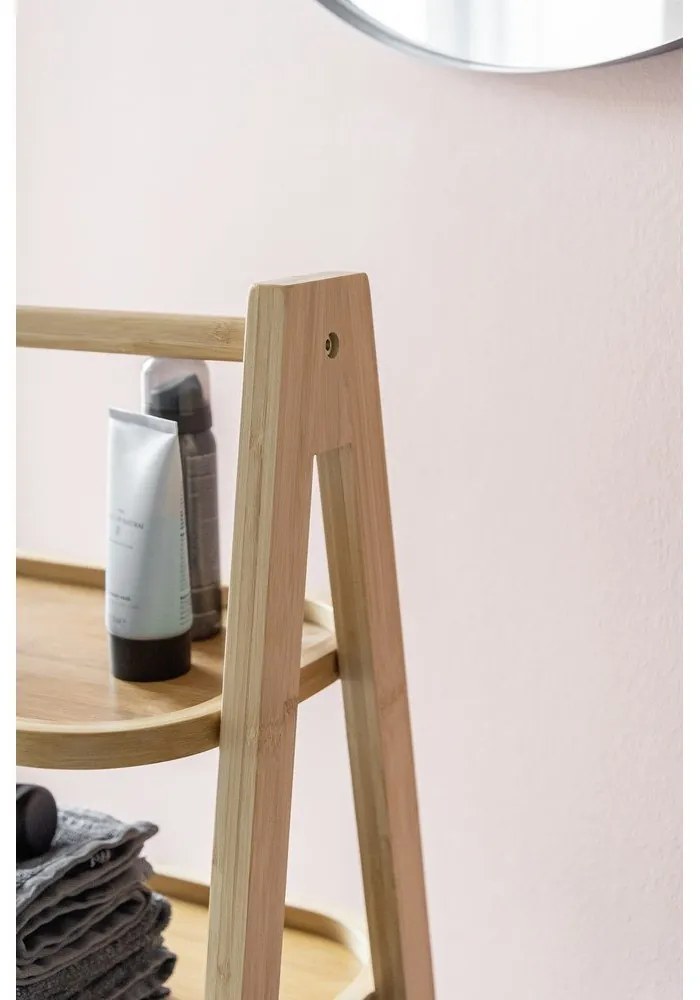 Etajeră de baie din bambus 44x80 cm Ecori – Wenko