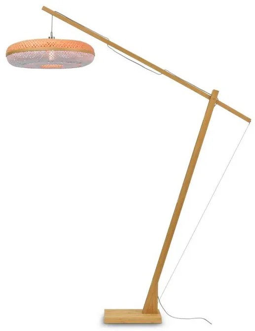 Lampadar eco din bambus Palawan Big natur/alb 60x15cm