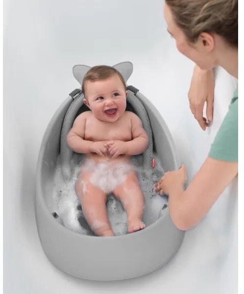 Skip Hop - Cadă pentru bebeluși MOBY 3 cu suport ergonomic, gri