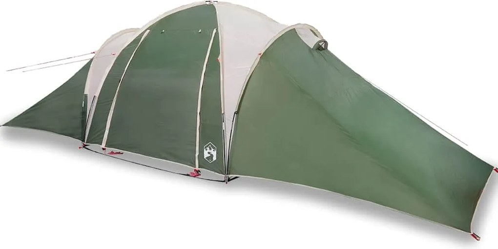 vidaXL Cort de camping cupolă pentru 6 persoane, verde, impermeabil