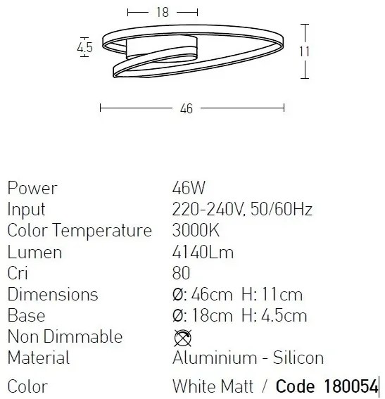 Plafoniera design modern circular LED ROTUNDA