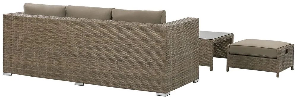 Set pentru grădină BELLEN (maro) (pentru 3 persoane). 1022983