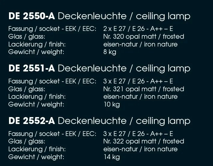 Aplica exterior design industrial din fier forjat DE 2552-A, 73cm