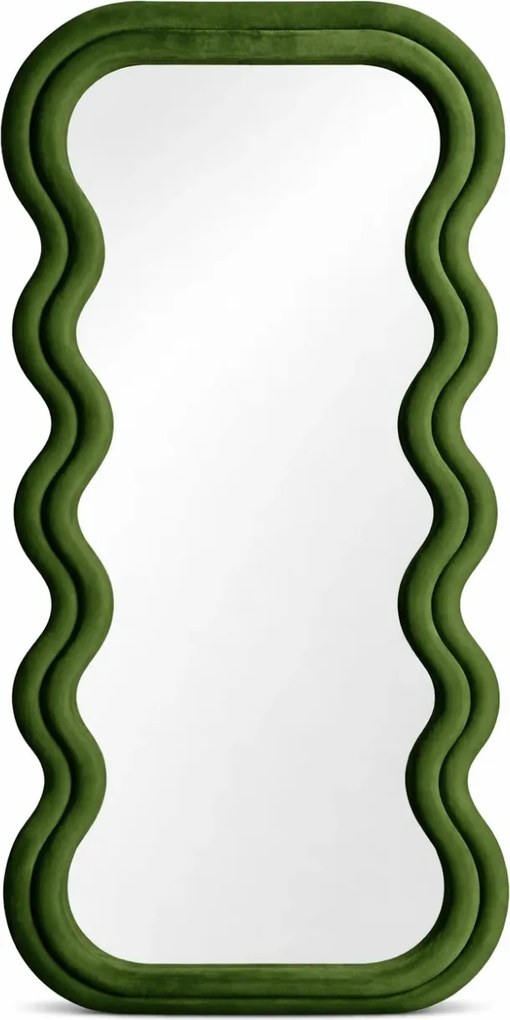 Oglindă decorativa - Montare independenta, cu rama pluș, 180x75 cm