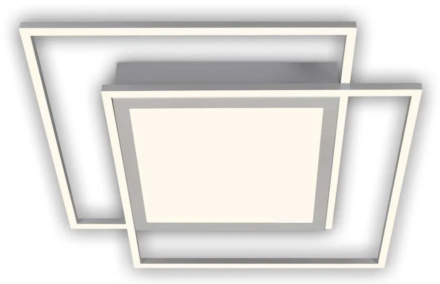 Brilo - Plafonieră LED 2xLED/16W/230V + LED/19W 51,5x51,5 cm crom mat