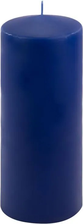 Set de lumânări în formă de pilon, 25 cm, Ø 10 cm, albastru,