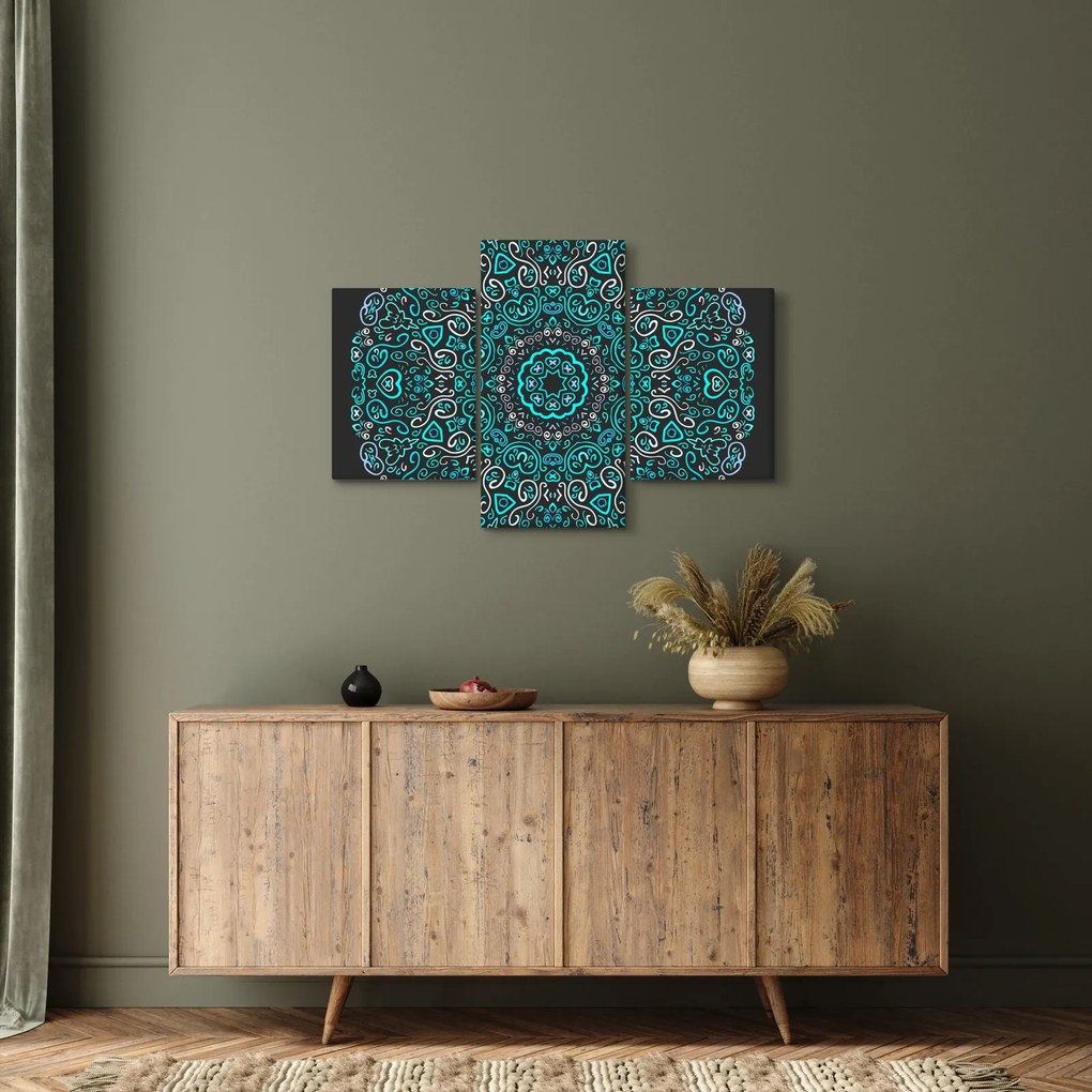 Tablou cu abstracție ornamentală (90x60 cm)