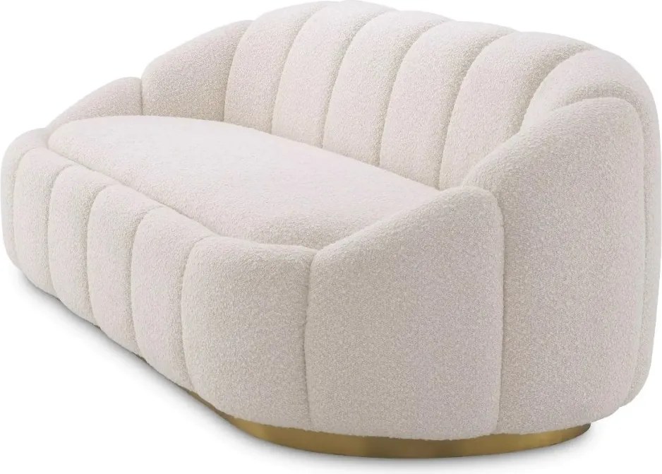 Canapea fixa design elegant LUX Inger, Boucle cream