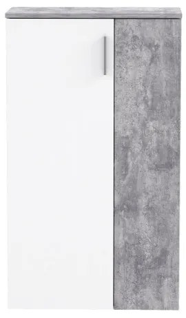 Pantofar ETON, alb/gri, aspect beton