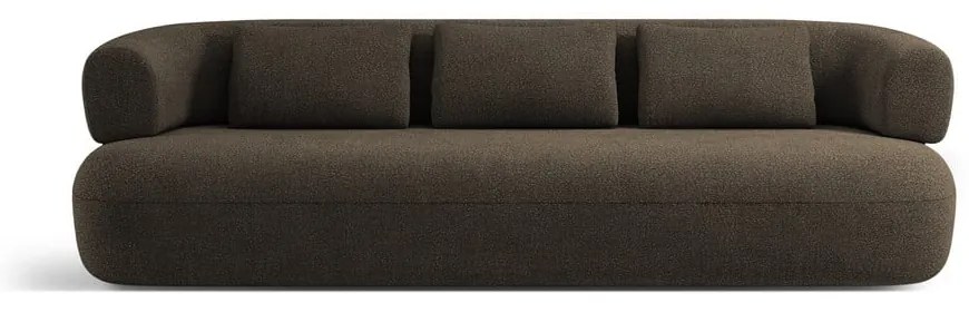 Canapea maro cu tapițerie din țesătură bouclé 226 cm Jenny – Micadoni Home