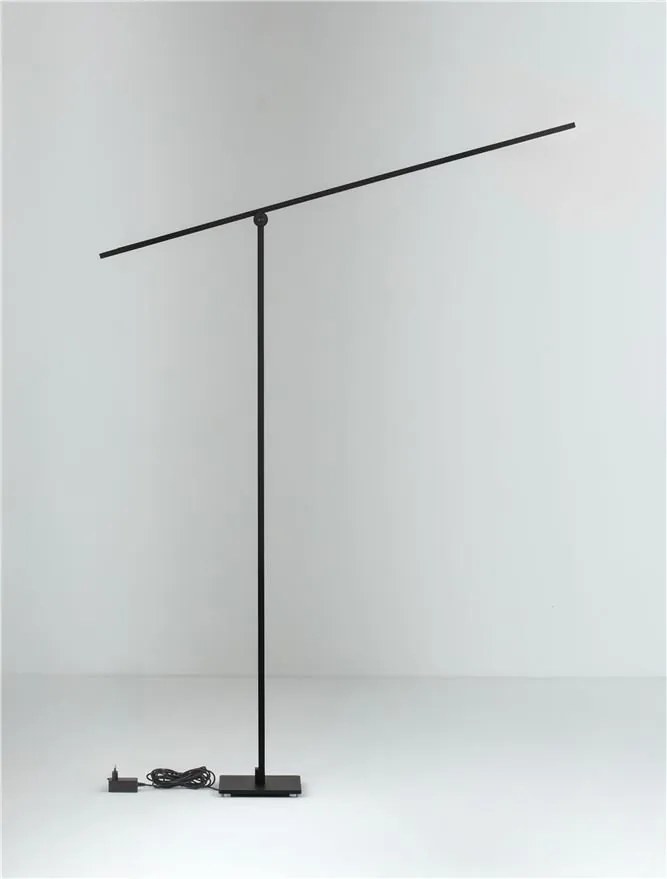 Lampa LED dimabila de podea directionabila TENSO negru