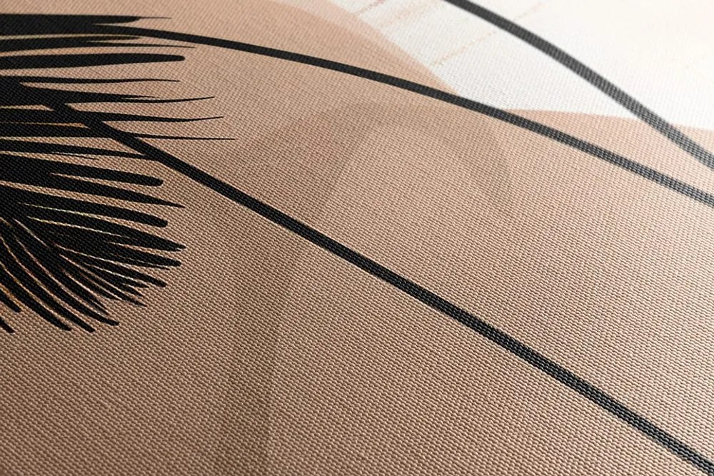 Tablou forme abstracte botanice de palmier