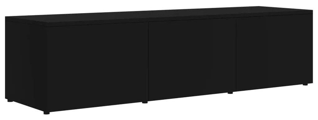 801869 vidaXL Comodă TV, negru, 120 x 34 x 30 cm, PAL