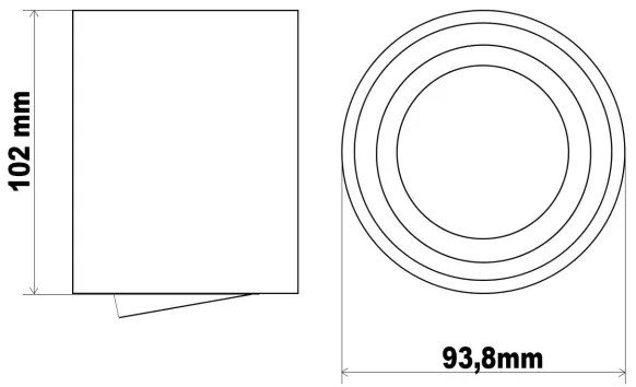 Spot LED TUBA 1xGU10/5W/230V 2700K alb