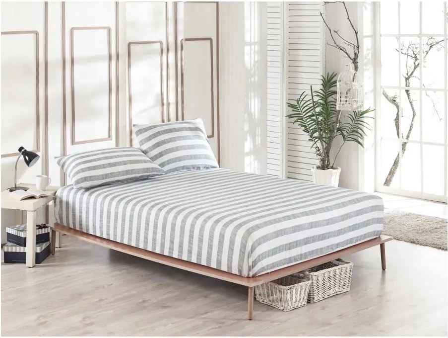 Set cearșaf elastic și 2 fețe de pernă Clementino Rentano, 160 x 200 cm