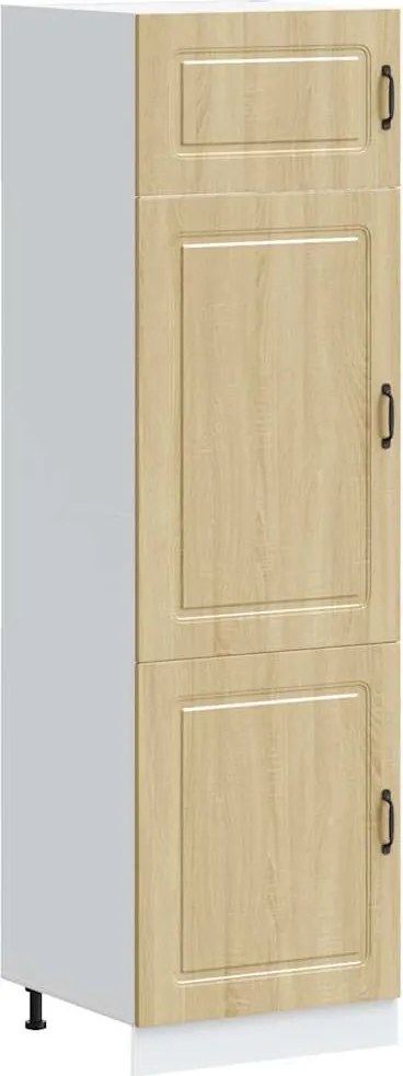 vidaXL Dulap de bucătărie „Kalmar” din lemn de stejar Sonoma