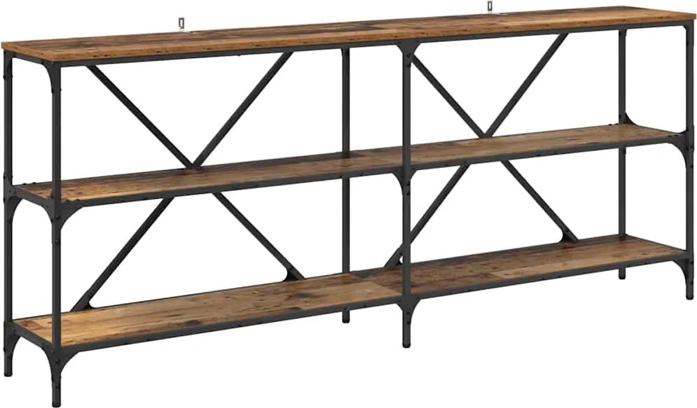 vidaXL Masă de consolă Lemn vechi 180 x 30 x 75 cm Lemn compozit