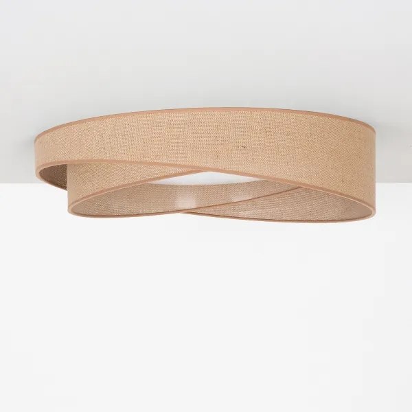 BRILAGI - Lampă LED dimabilă VELVET TWIST LED/36W/230V CCT Ø 65 cm WT bej + telecomandă